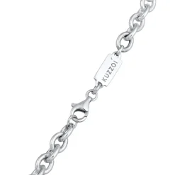 Kuzzoi Halskette Rundanker Modern Elegant Unisex 925 Silber Mittellange Halskette