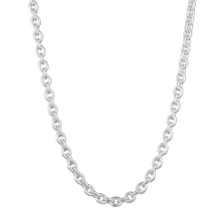 Kuzzoi Halskette Rundanker Modern Elegant Unisex 925 Silber Mittellange Halskette