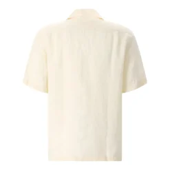 Lacoste Relaxed-Fit Hemd aus Leinen weiß Hemd