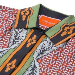 LaDoubleJ Maxikleid aus Seide Multicolor Maxikleid