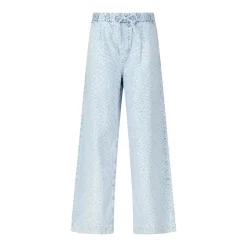Lala Berlin Wide-Leg Jeans Pablo mit Muster Hellblau Wide Leg Jeans