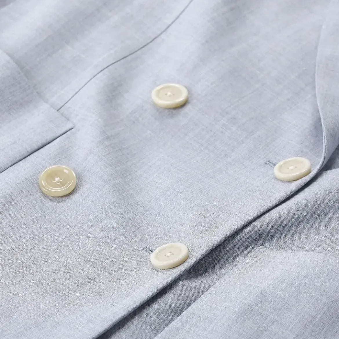 Lardini Blazer aus Wolle, Seide & Leinen blau Blazer