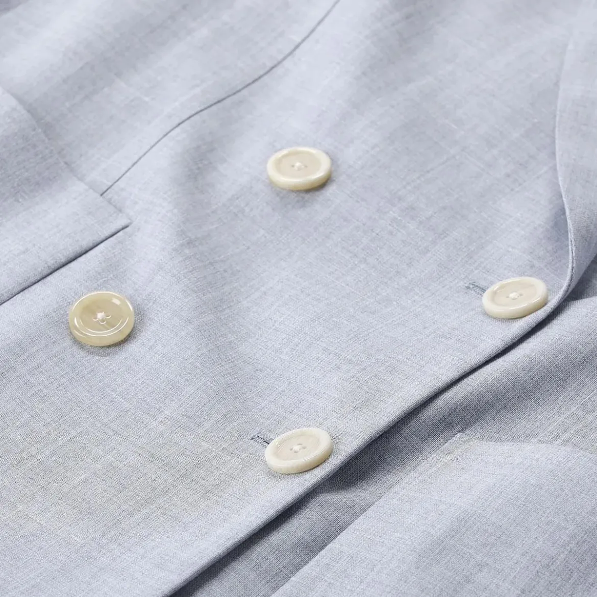 Lardini Blazer aus Wolle, Seide & Leinen blau Blazer