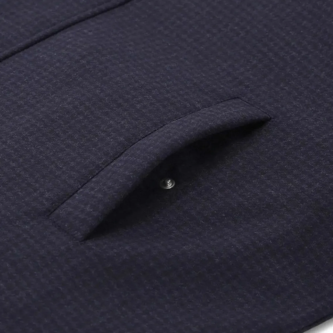 Lardini Daunenjacke mit Wolle & Kaschmir blau Daunenmantel