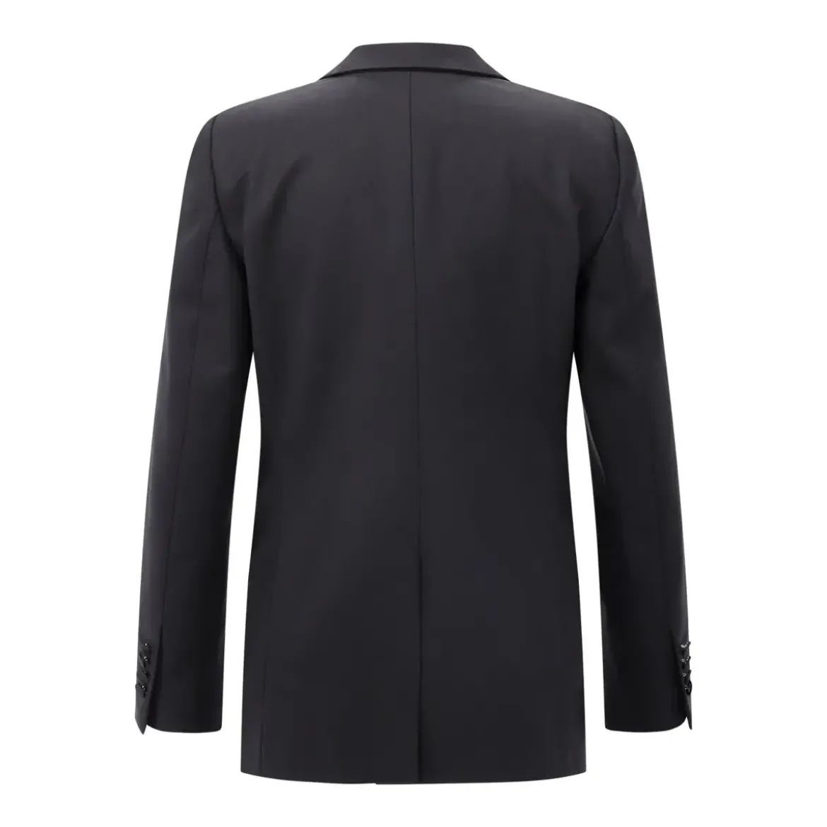 Lardini Klassischer Blazer aus Woll-Mix schwarz Blazer