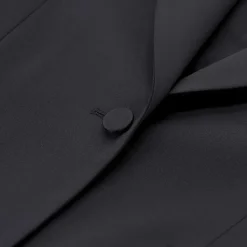 Lardini Klassischer Blazer aus Woll-Mix schwarz Blazer