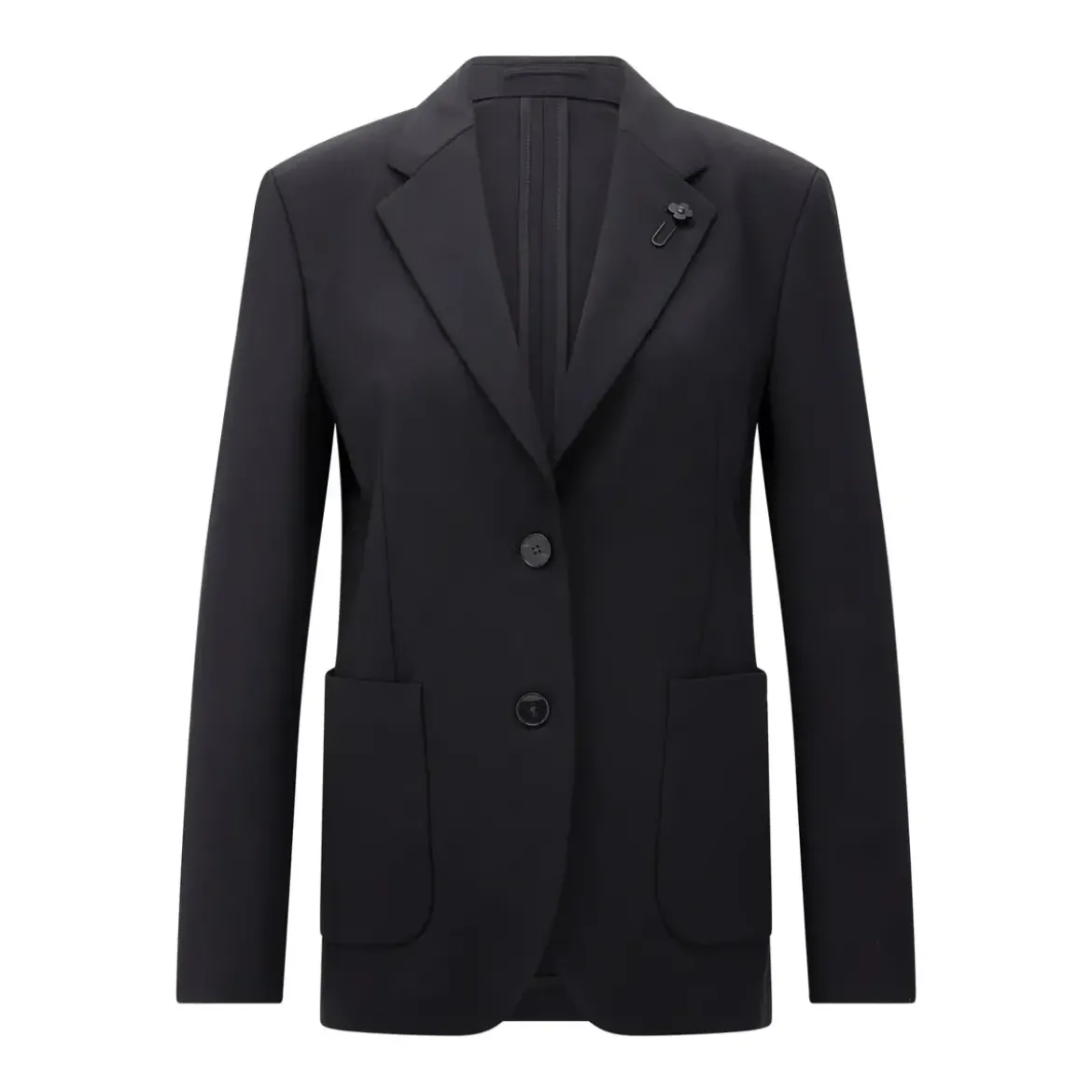 Lardini Klassischer Blazer schwarz Blazer