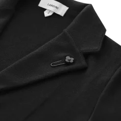 Lardini Sakko aus Schurwolle schwarz Anzugjacke