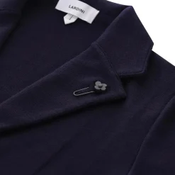 Lardini Sakko aus Schurwolle schwarz Anzugjacke