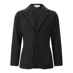 Lardini Sakko aus Schurwolle schwarz Anzugjacke