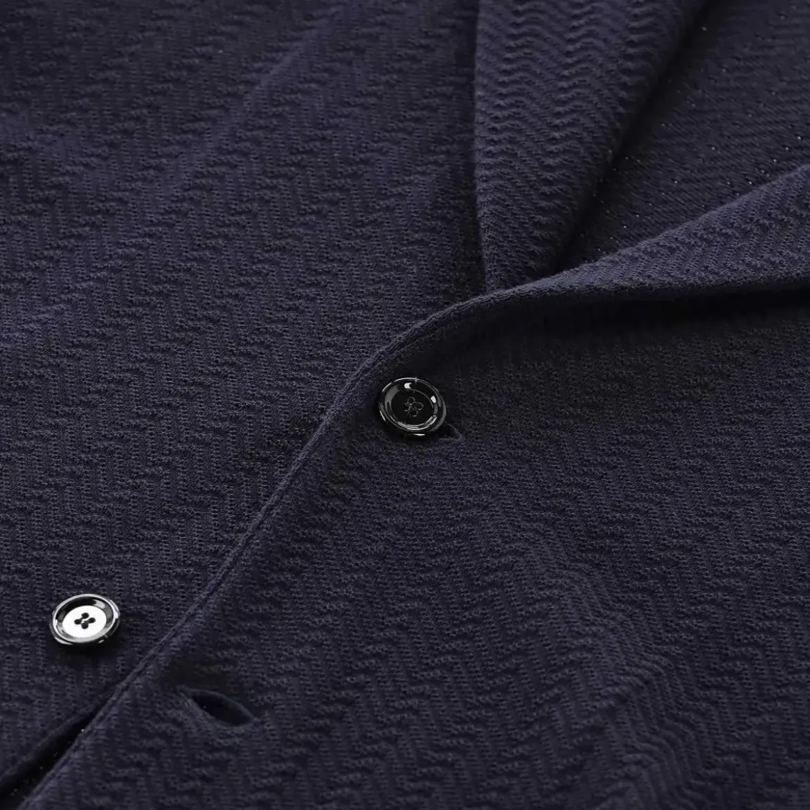Lardini Sakko mit Zick-Zack-Muster blau Anzugjacke
