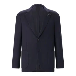 Lardini Sakko Roma aus Kaschmir dunkelblau Anzugjacke