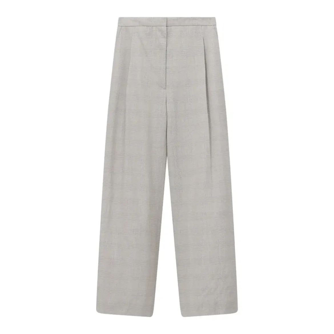 Lardini Weite Stoffhose aus Schurwollmix grau Stoffhose