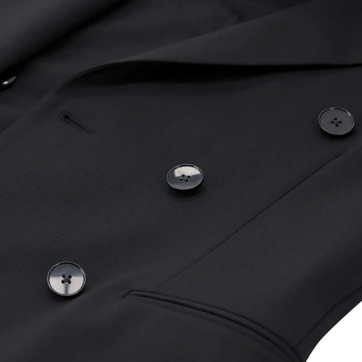 Lardini Zweireihiger Blazer schwarz