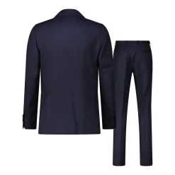 Lardini Zweiteiliger Anzug aus Schurwolle blau Hosenanzug