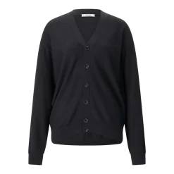 Lemaire Strickjacke aus Woll-Mix schwarz Strickjacke
