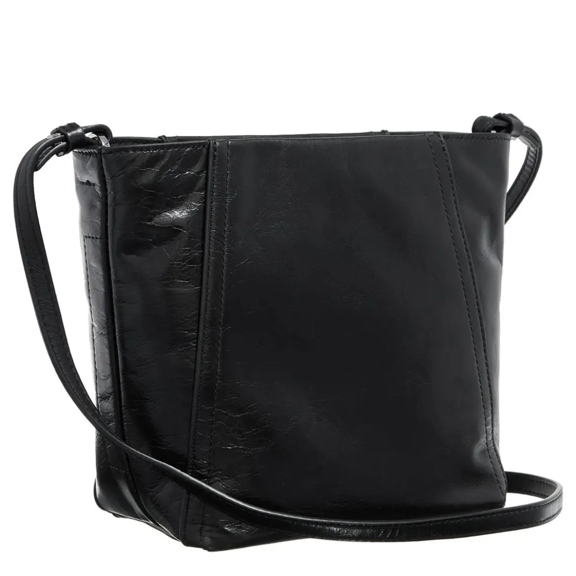 Liebeskind Berlin Chudy Paper Touch Crinkle Black Tote