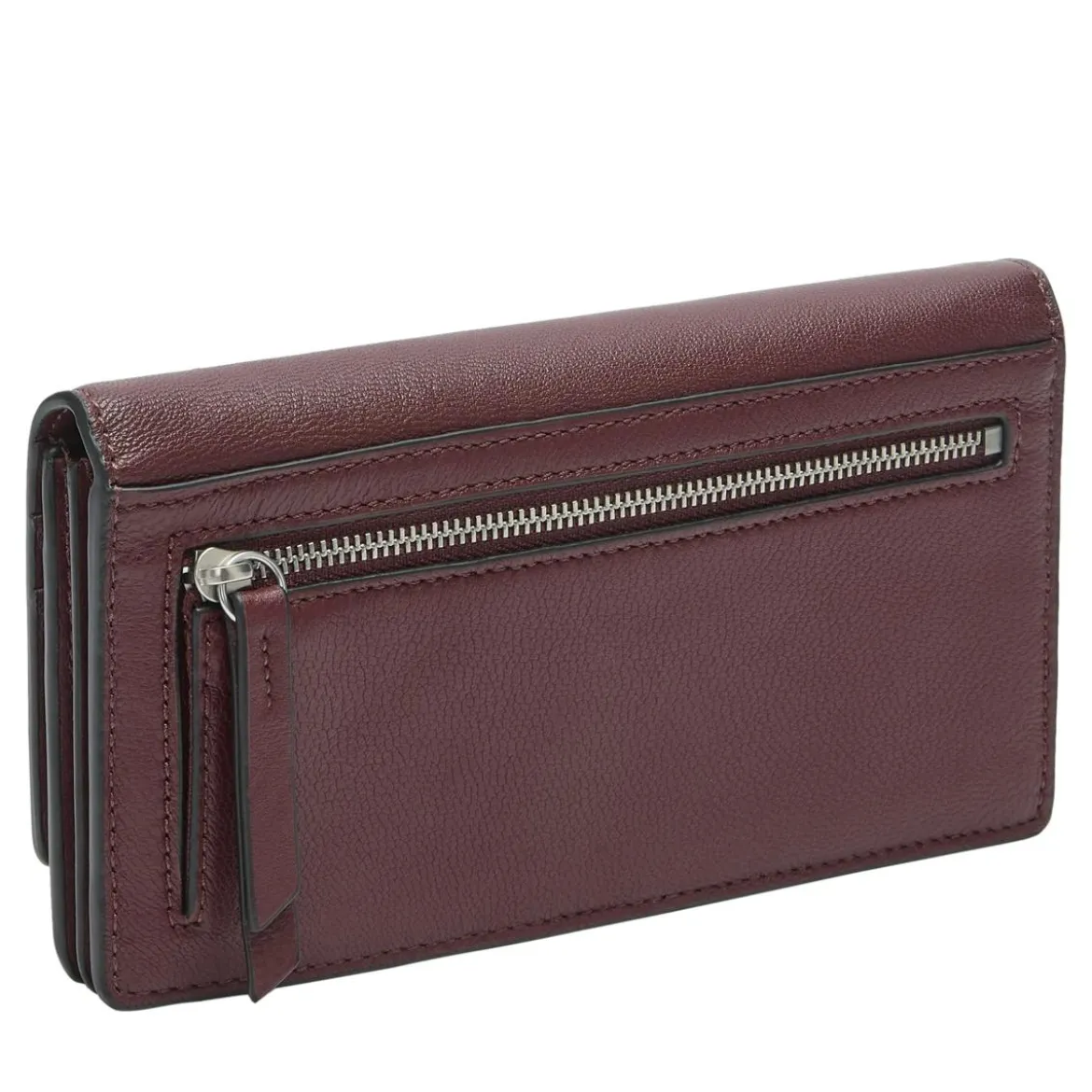 Liebeskind Berlin Ecom 511 Slam Vintage Goat Pomegranate Portemonnaie mit Zip-Around-Reißverschluss