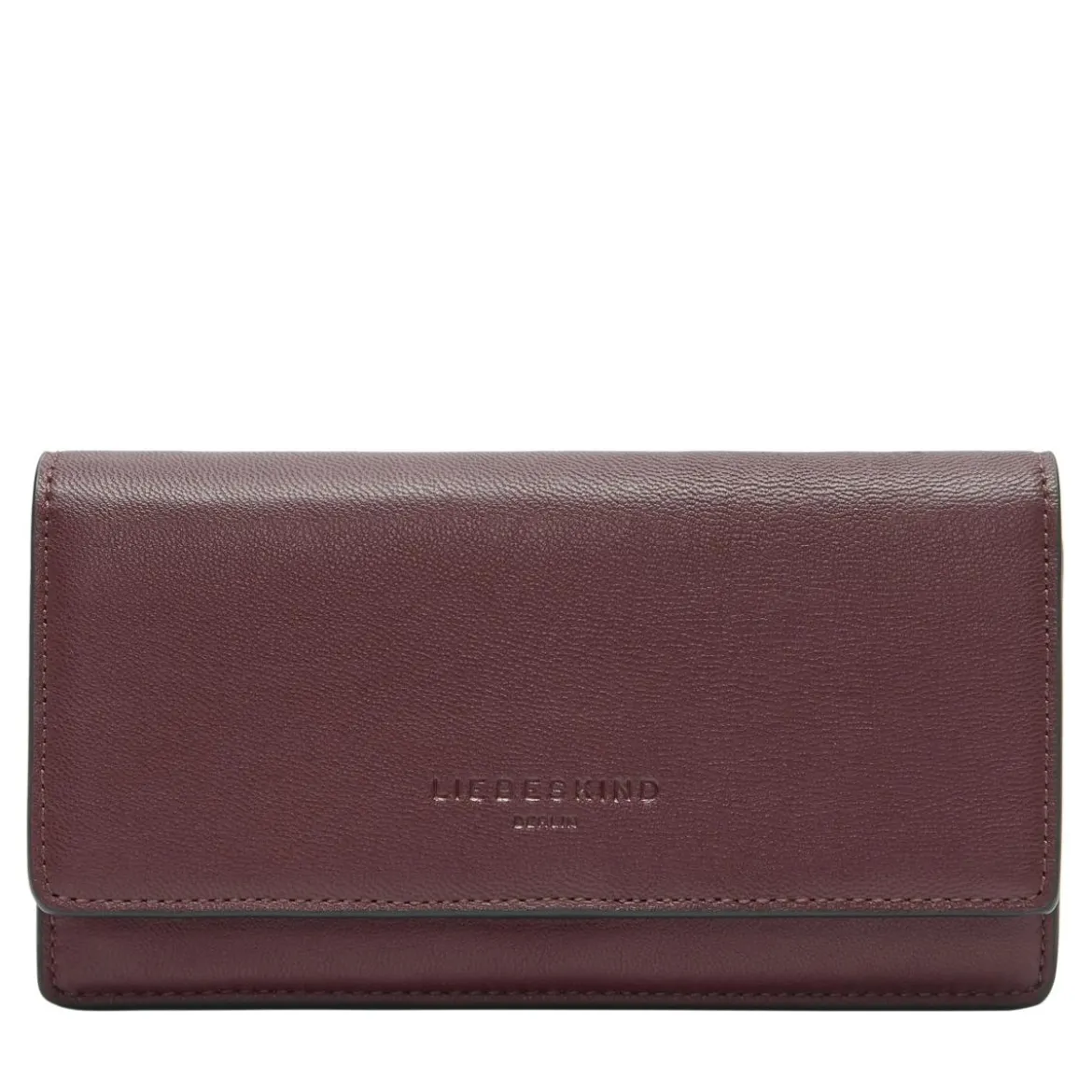 Liebeskind Berlin Ecom 511 Slam Vintage Goat Pomegranate Portemonnaie mit Zip-Around-Reißverschluss