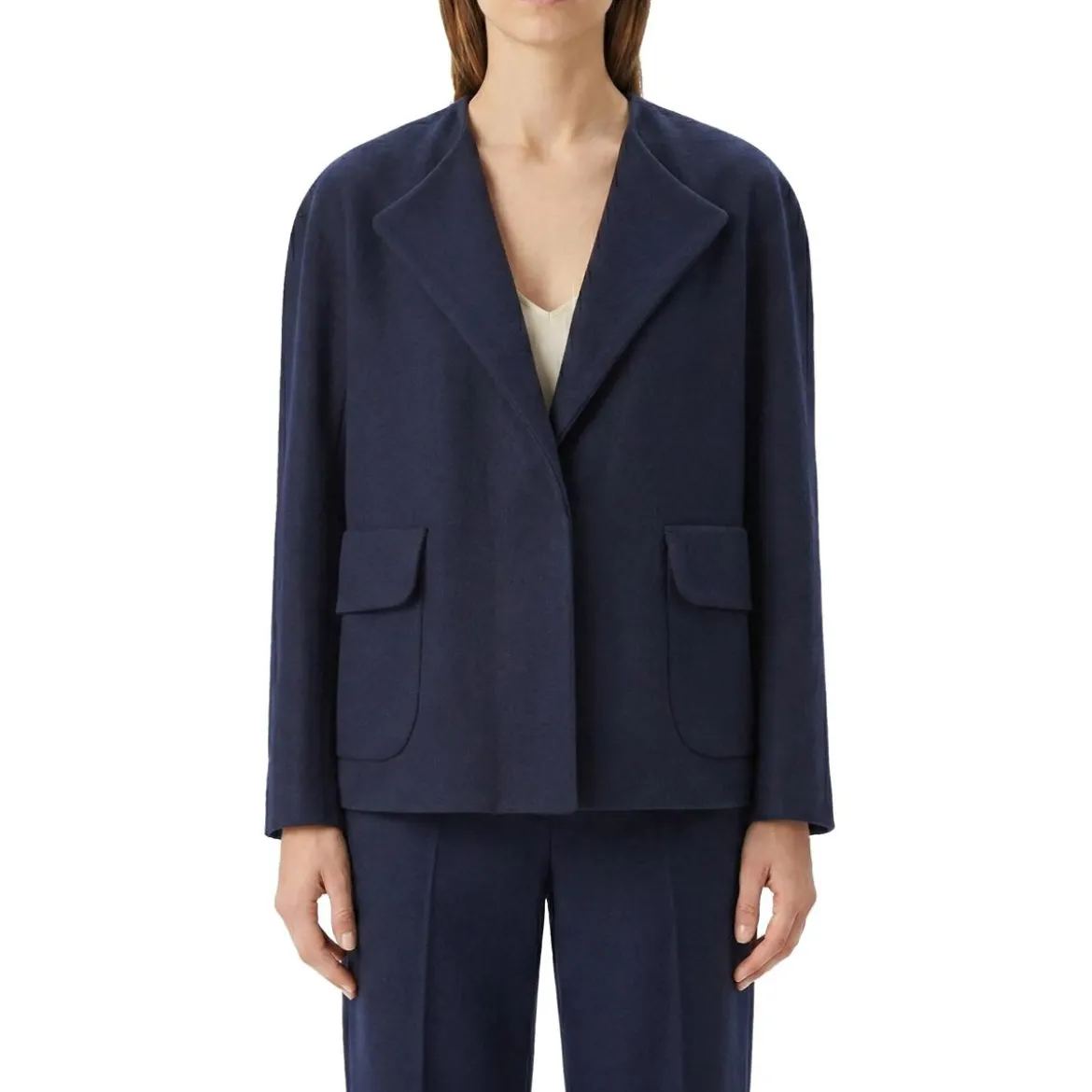 Lis Lareida Jacke aus Baumwollmix blau Strickjacke