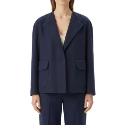 Lis Lareida Jacke aus Baumwollmix blau Strickjacke
