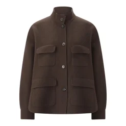 Lis Lareida Jacke aus Woll-Mix braun Übergangsjacke