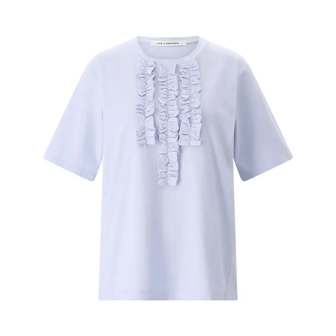 Lis Lareida T-Shirt Marylou mit Rüschen blau T-Shirt