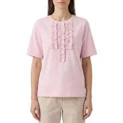 Lis Lareida T-Shirt Marylou mit Rüschen blau T-Shirt