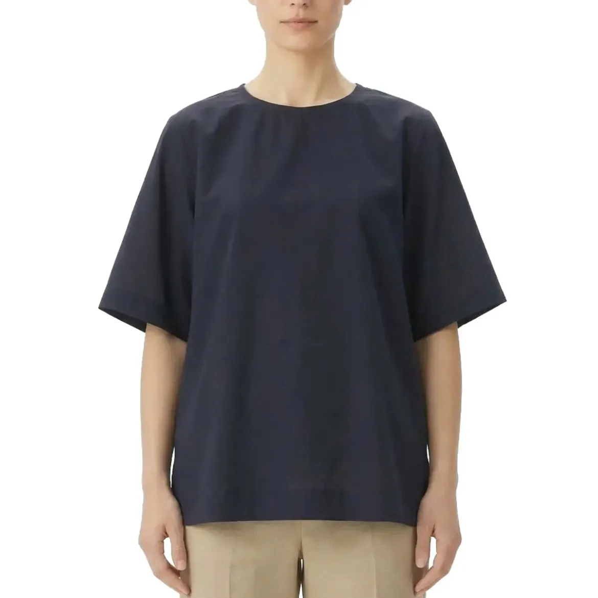 Lis Lareida T-Shirt mit Rundhalsausschnitt dunkelblau T-Shirt