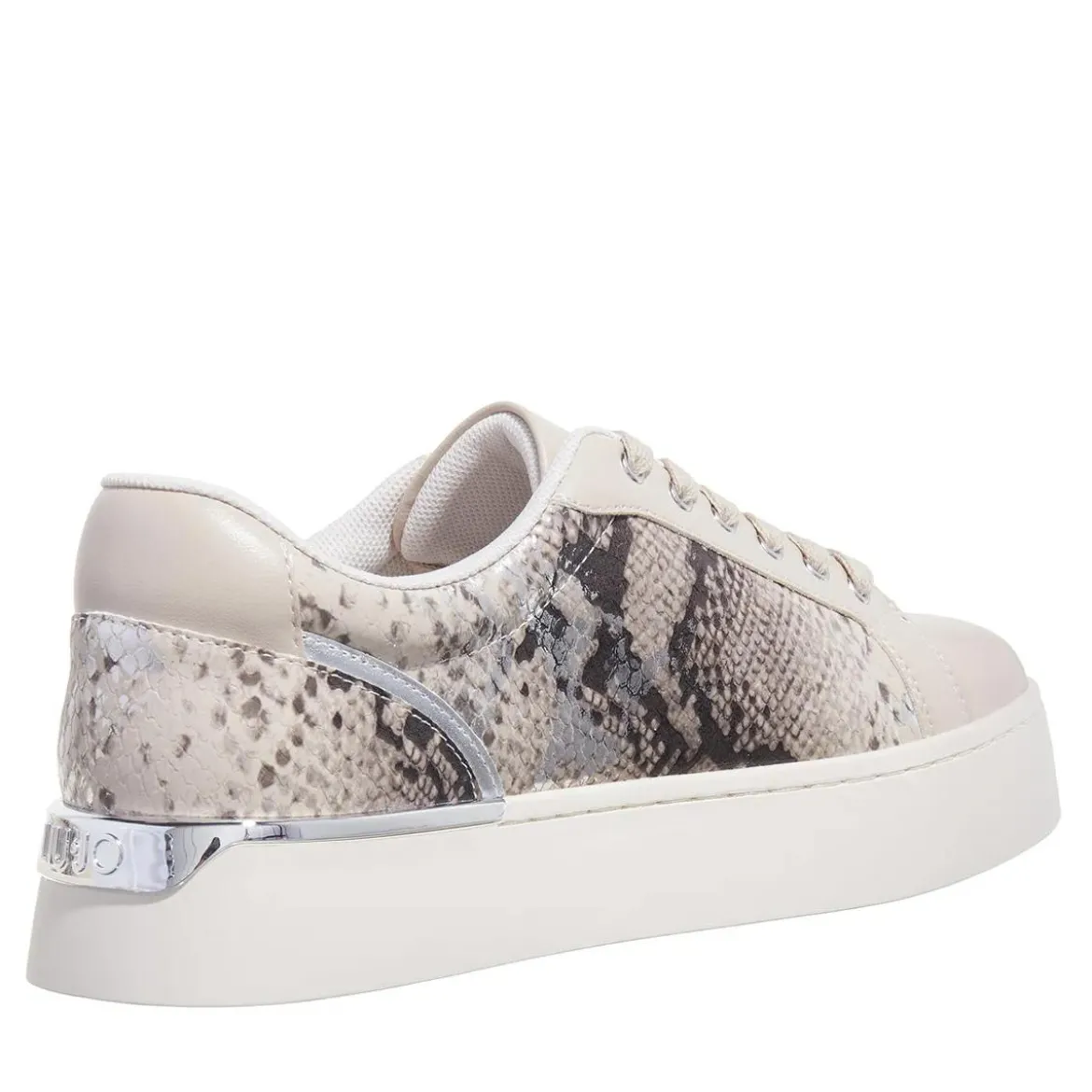 LIU JO Pretty 06 Laminated Printed Py Savana/Silver Low-Top-Sneaker