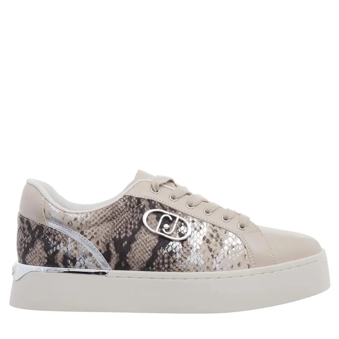 LIU JO Pretty 06 Laminated Printed Py Savana/Silver Low-Top-Sneaker
