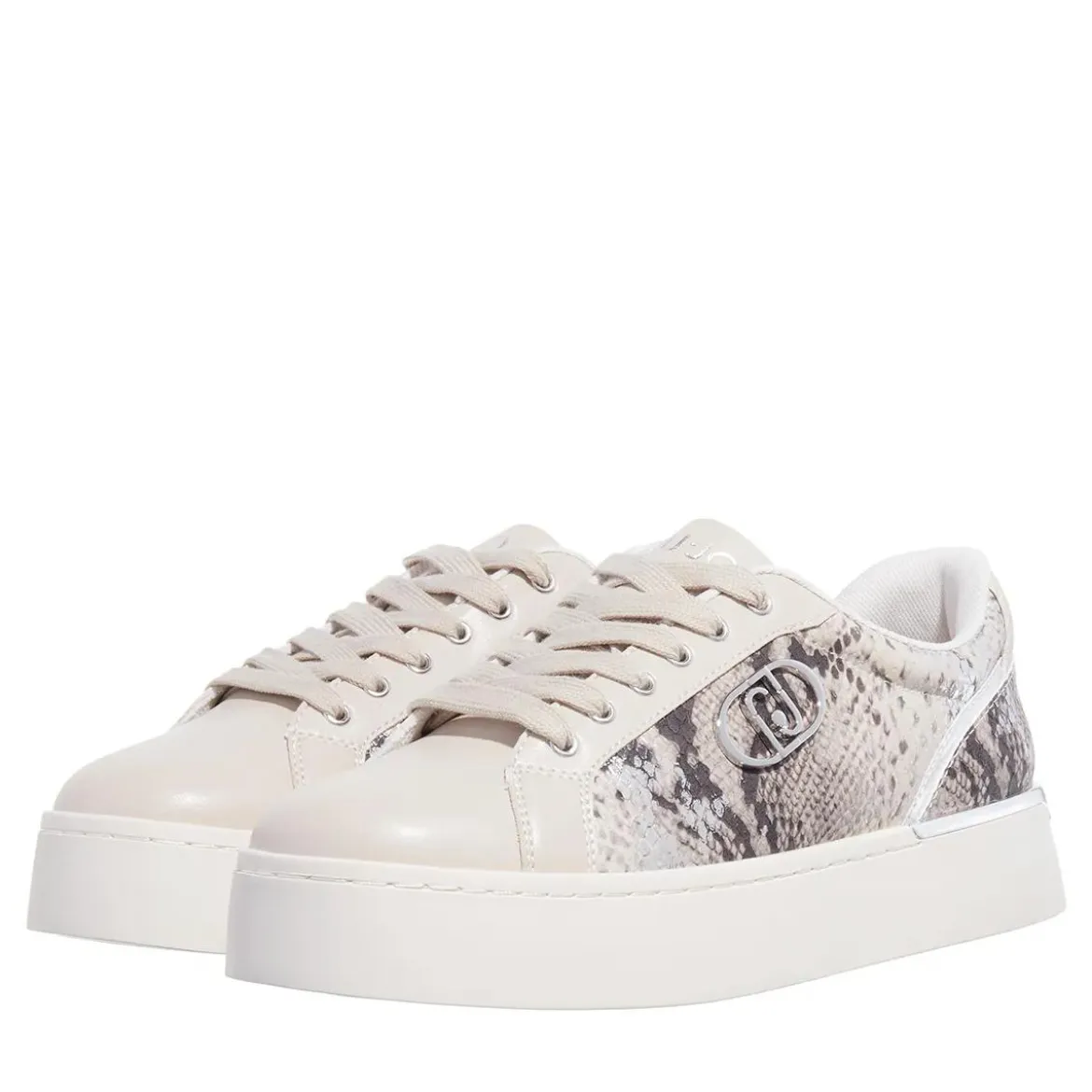LIU JO Pretty 06 Laminated Printed Py Savana/Silver Low-Top-Sneaker