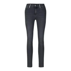 LIU JO Skinny Jeans mit Strass Verzierung Dunkelgrau Skinny-Leg-Jeans