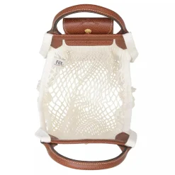Longchamp Le Pliage Filet Ecru L Shopper