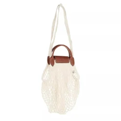 Longchamp Le Pliage Filet Ecru L Shopper