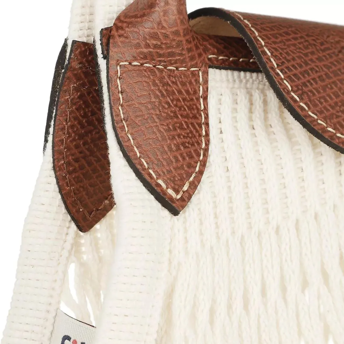 Longchamp Le Pliage Filet Ecru L Shopper