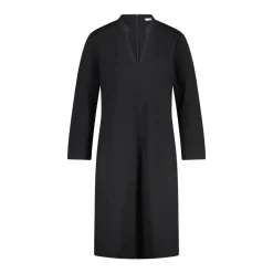 Louis and Mia Midikleid aus Viskose-Jersey Schwarz Midikleid