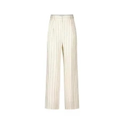LouLou Luftige High Waist Stoffhose Beige Stoffhose
