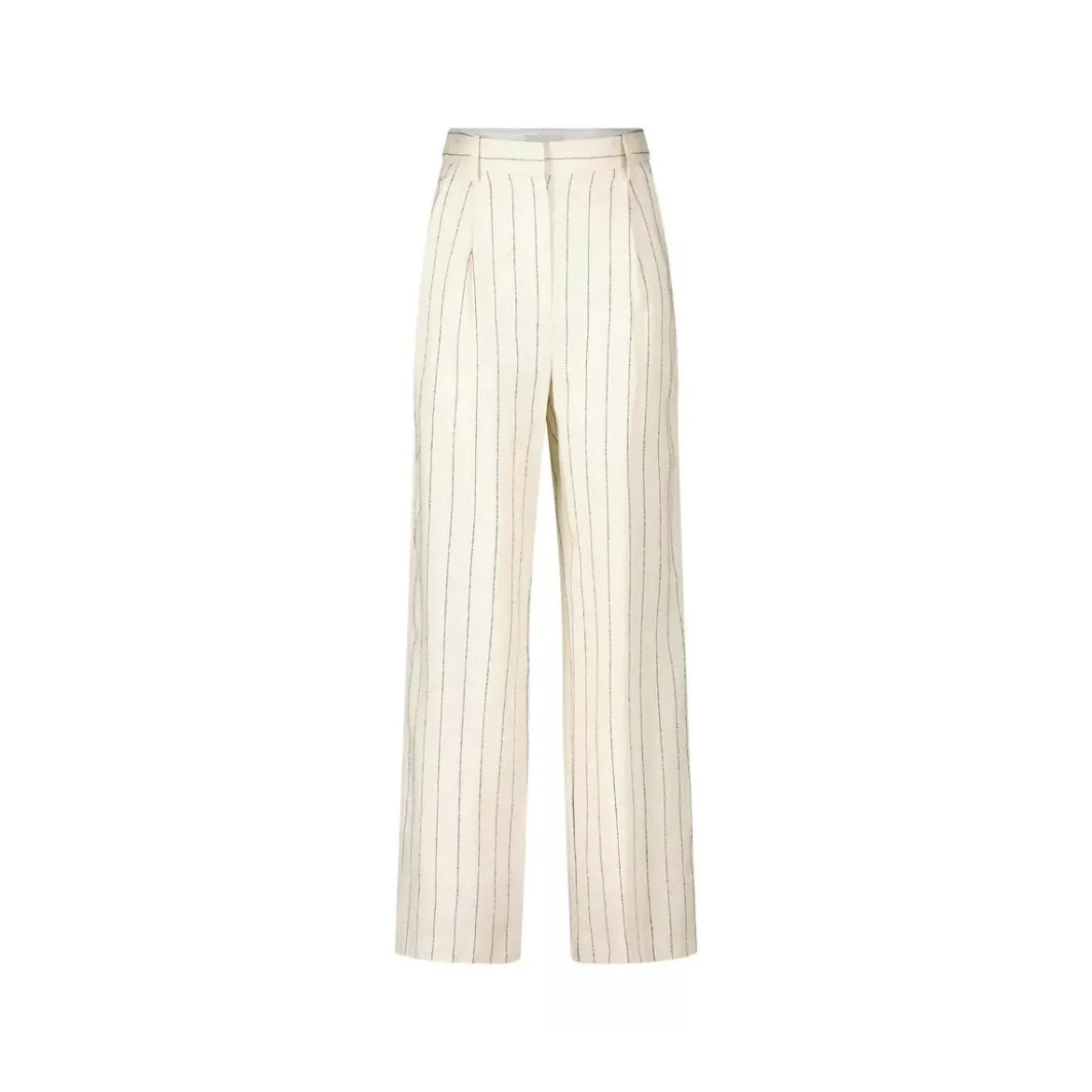 LouLou Luftige High Waist Stoffhose Beige Stoffhose