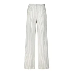 LouLou Stoffhose Ayla mit Nadelstreifen Creme Stoffhose