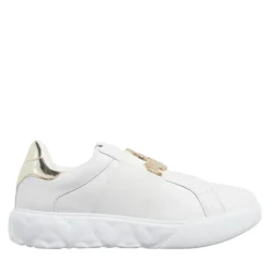 Love Moschino Sneakers Donna Bianco+Platino Low-Top-Sneaker