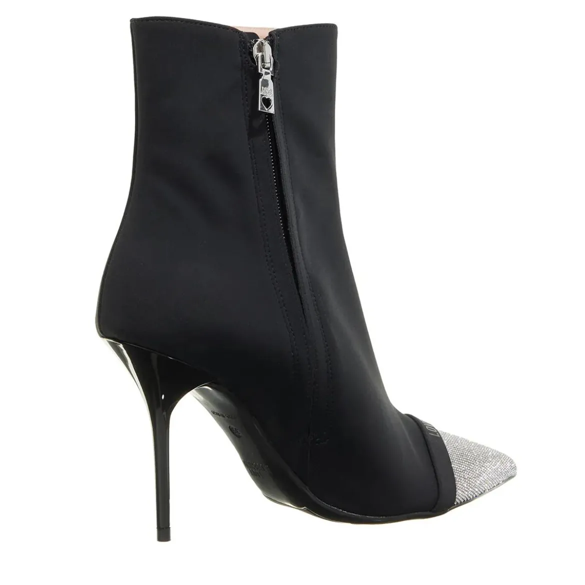 Love Moschino Sparkling Toe Scarponcino Donna Nero Stiefeletten