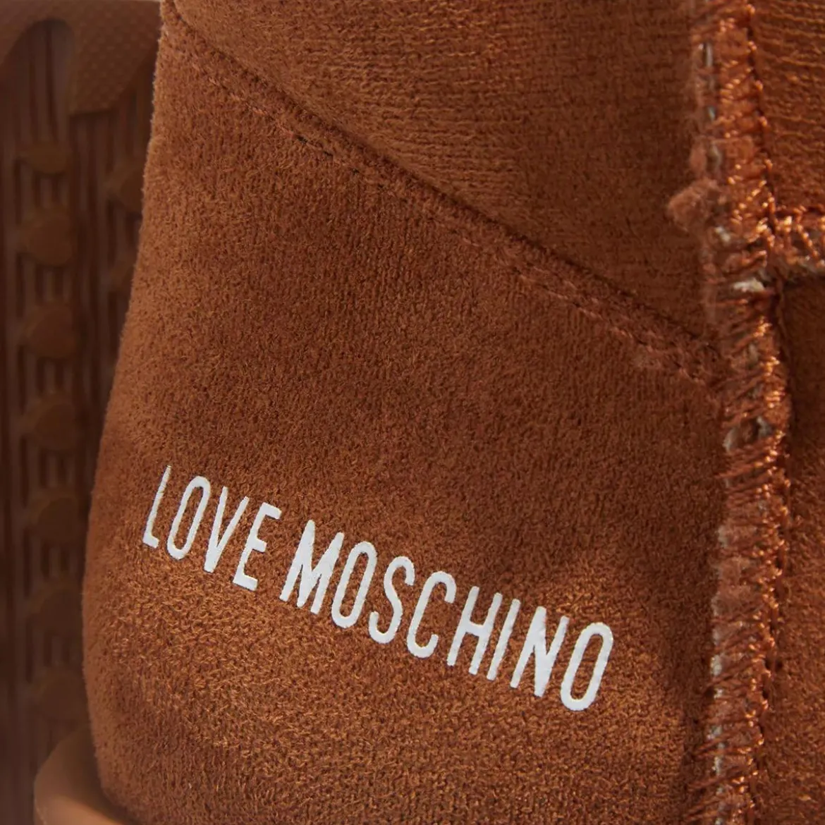 Love Moschino St.Ttod.Winter30 Velour Pu Cuoio Stiefel