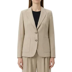 Luisa Cerano Blazer aus Leinen-Mix braun Blazer
