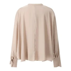Luisa Cerano Bluse aus Satin beige Bluse