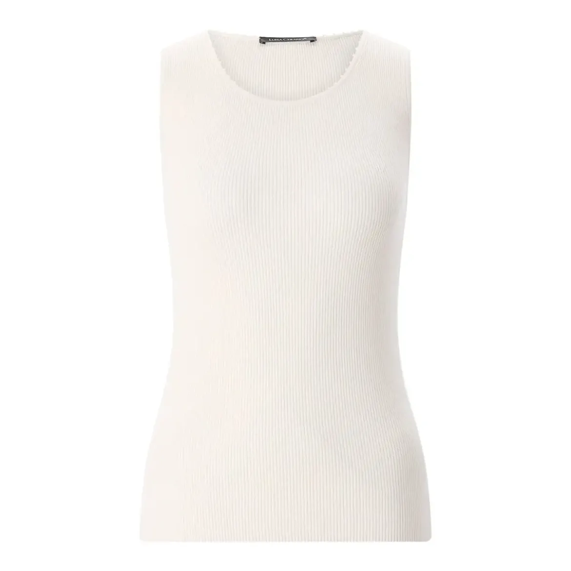 Luisa Cerano Geripptes Top weiß Top