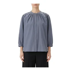 Luisa Cerano Hemdbluse aus Baumwolle blau Bluse