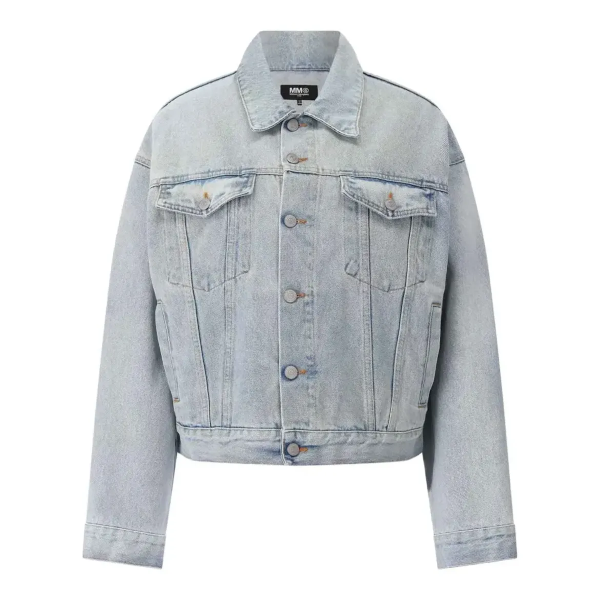 Maison Margiela Oversized Jeansjacke Hellblau Jeansjacke