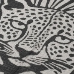 Mala Alisha Tuch Spirit Cat aus Wolle & Kaschmir schwarz Leichter Schal