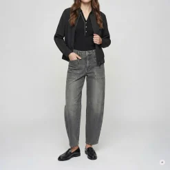 Marc Aurel Diese Barreljeans interpretiert den Utility-Look a schwarz Barrel-Jeans